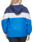 Фото #2 товара Trendy Plus Size Colorblock Rain Slicker Jacket