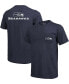 Фото #1 товара Seattle Seahawks Tri-Blend Pocket T-shirt - College Navy