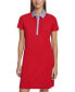 Фото #3 товара Women's Chambray-Collar Short Polo Dress