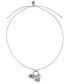 Фото #2 товара Patricia Nash silver-Tone Blue Multi Drop 28" Slider Necklace