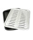 Фото #1 товара Porcelain Broiler Pan with Chrome Grill