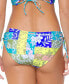 Фото #2 товара Juniors' Luna Printed Side-Tie Bikini Bottoms