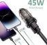 Ładowarka 4kom.pl Ładowarka samochodowa CC45W USB USB-C Type C 2-Port Car Charger PowerDelivery PD 45W QuickCharge QC 3.0 Black