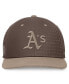 Men's Brown Oakland Athletics Statement Ironstone Pro Performance Snapback Hat