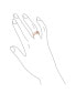 Romantic Pave CZ Accent Cubic Zirconia Crossover Intertwined Infinity& Heart Promise Ring For Women Rose Gold Plated .925 Sterling Silver