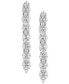 ფოტო #3 პროდუქტის Cubic Zirconia Linear Drop Earrings in Sterling Silver