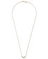 Фото #3 товара Diamond Triple Bezel 17" Pendant Necklace (1/4 ct. t.w.) in 10k Gold, Created for Macy's