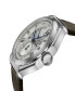 ფოტო #2 პროდუქტის Men's Marchese Brown Leather Watch 44mm