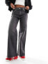 Фото #5 товара & Other Stories Treasure stretch wide leg jeans in grey marble wash