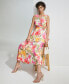 ფოტო #8 პროდუქტის Plus Size Sleeveless Faux-Wrap Midi Dress