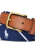 ფოტო #1 პროდუქტის Men's Leather-Trim Belt