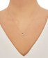 ფოტო #2 პროდუქტის Cubic Zirconia Cross 18" Pendant Necklace in 14k Gold