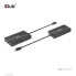 Club 3D USB Gen2 Type-C to Dual DisplayPort 4k60Hz 7-in-1 HUB - USB 3.2 Gen 2 (3.1 Gen 2) Type-C - 100 W - 1.4/2.2 - 10,100,1000 Mbit/s - Black - 4K Ultra HD