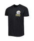 Men's Black Pittsburgh Steelers Open Field Franklin T-shirt
