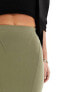 & Other Stories fluted maxi skirt in khaki 40 - фото #9