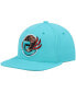 Фото #1 товара Men's Turquoise Vancouver Grizzlies Hardwood Classics Team Ground 2.0 Snapback Hat