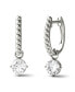 ფოტო #2 პროდუქტის Moissanite Beaded Drop Earrings 1 ct. t.w. Diamond Equivalent in 14k Gold