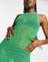 Фото #6 товара Monki sleeveless knit dress in bright green dress