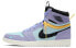 Jordan Air Jordan 1 high switch "purple pulse" 拉链 减震防滑耐磨 高帮 复古篮球鞋 男款 紫黑
