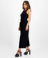 ფოტო #5 პროდუქტის Petite Women's Sleeveless Crewneck Tie-Waist Jumpsuit, Created for Macy's