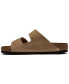 ფოტო #6 პროდუქტის Men's Arizona Essentials Oiled Leather Two-Strap Sandals from Finish Line