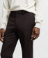 ფოტო #4 პროდუქტის Men's Stretch Fabric Super Slim-Fit Suit Pants