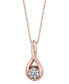 Diamond (1/10 ct. t.w.) Twist Pendant in 14k White or Yellow or Rose Gold