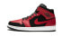 Фото #3 товара Кроссовки Nike Air Jordan 1 Mid Reverse Bred (Красный, Черный)