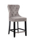 Tufted Velvet Counter Stool