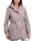 ფოტო #3 პროდუქტის Women's Water-Resistant Hooded Anorak Coat