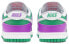 Фото #5 товара Nike Dunk Low 耐磨透气 低帮 板鞋 女款 紫绿 / Кроссовки Nike Dunk Low FD9924-311