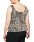 ფოტო #5 პროდუქტის Plus Size Glitter-Print Jacket & Top Set