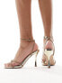 Simmi London Yeta barely there embellished sandals in gold