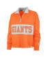 Фото #4 товара Свитшот '47 Brand женский Оранжевый San Francisco Giants City Connect Bae Remi Quarter-Zip Jacket