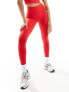 Stradivarius sport seamless legging in red co-ord