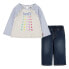 Фото #1 товара LEVI´S ® KIDS Ruffle & Wide Denim Set