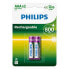 Фото #1 товара Аккумуляторные батарейки Philips R03B2A80/10 1,2 V