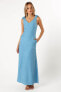 ფოტო #1 პროდუქტის Women's Michael Ruched Strap Maxi Dress