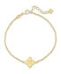 Фото #4 товара Clover Chain Bracelet in 14K Gold, 6.5 in adj to 7.5 in, approx. 2.4 grams