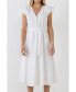 ფოტო #1 პროდუქტის Women's Puffy Sleeve Midi Dress