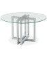 Фото #9 товара Emila 54" Round Glass Mix and Match Dining Table, Created for Macy's