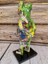 Street Art Frosch einzigartige Skulptur