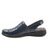Softwalk Salina Woven S1365-414 Womens Blue Narrow Slingback Sandals Shoes