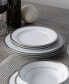 Charlotta Platinum 12 Piece Set, Service for 4