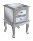 Фото #1 товара Gold Coast Victoria Mirrored 2 Drawer End Table