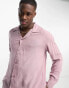 Фото #3 товара Selected Homme long sleeve revere collar shirt in pink