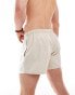 Фото #2 товара ASOS DESIGN swim shorts in mid length with cut and sew side panels in stone