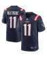 Фото #1 товара Men's Drew Bledsoe Navy New England Patriots Game Retired Player Jersey