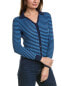 Фото #1 товара Lafayette 148 New York Striped Cardigan Women's