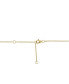 ფოტო #3 პროდუქტის EFFY® Cultured Freshwater Pearl (8mm) & Diamond (1/10 ct. t.w.) Bar Pendant Necklace in 14k Gold, 18" + 1-1/2" extender